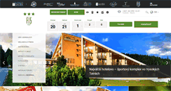 Desktop Screenshot of hotelfis.sk